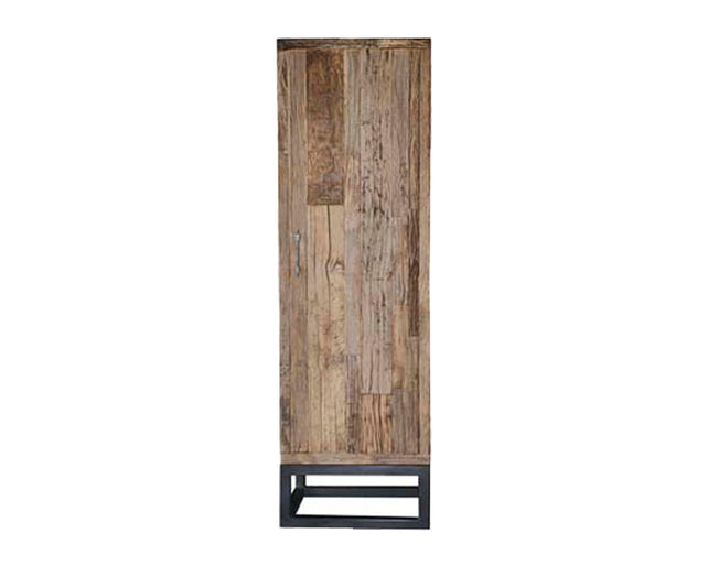 Wardrobe natural wood on IR stand 70x60x220