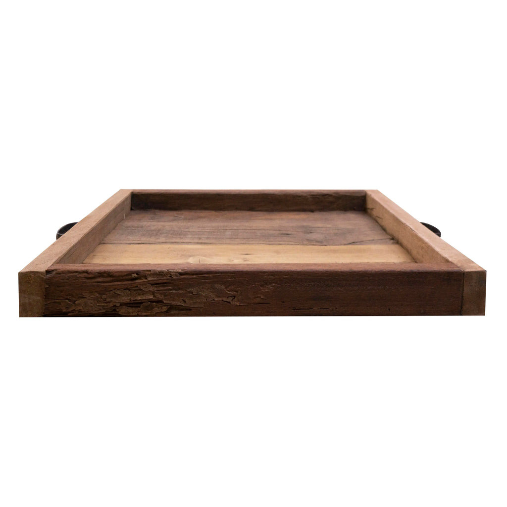 Tray square w/handle 50x50x5