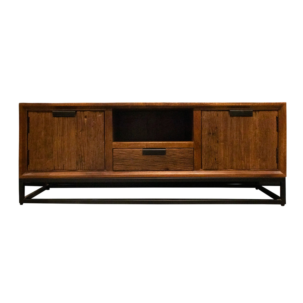 TV-Cabinet Kings Cross natural reclaimed wood 180x45x45
