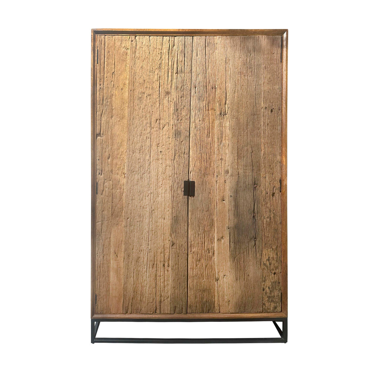 Wardrobe KINGS CROSS natural reclaimed wood 120x45x210
