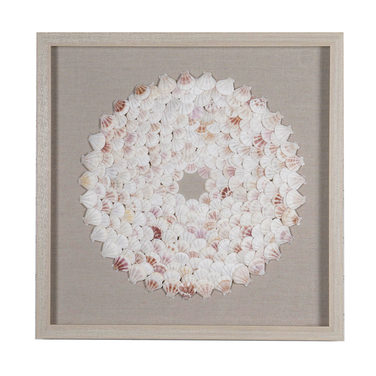 Wall art shells white 60x60x5