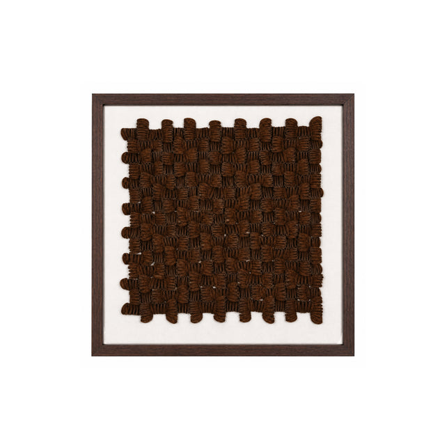 Wall art ARLUNE 80x80x7cm brown