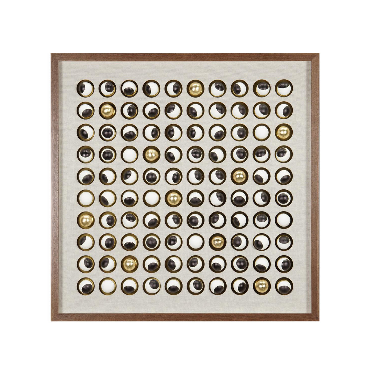 Wanddecoratie ARTIVO 90x90x6cm bruin