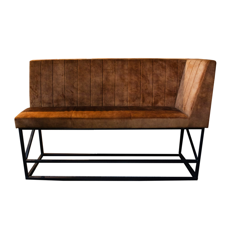 Bar bench Trofa w/corner cognac 200x70x130