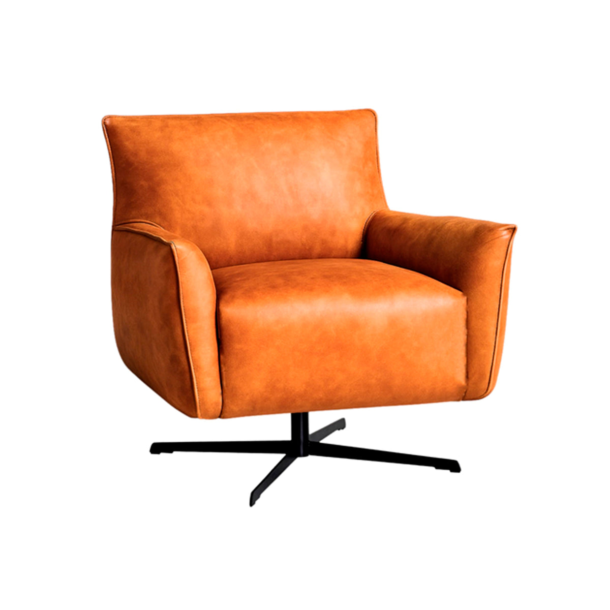 Sessel FELIX Büffelleder 82x91x85cm cognac