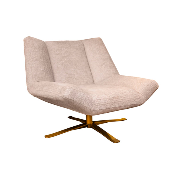 Sessel LOUIS m. Antikbronzebeinen 87x92x84cm creme