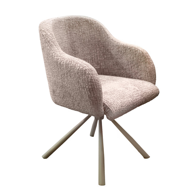 Dining chair COSTA w/taupe leg 63x63x84cm mystic sand