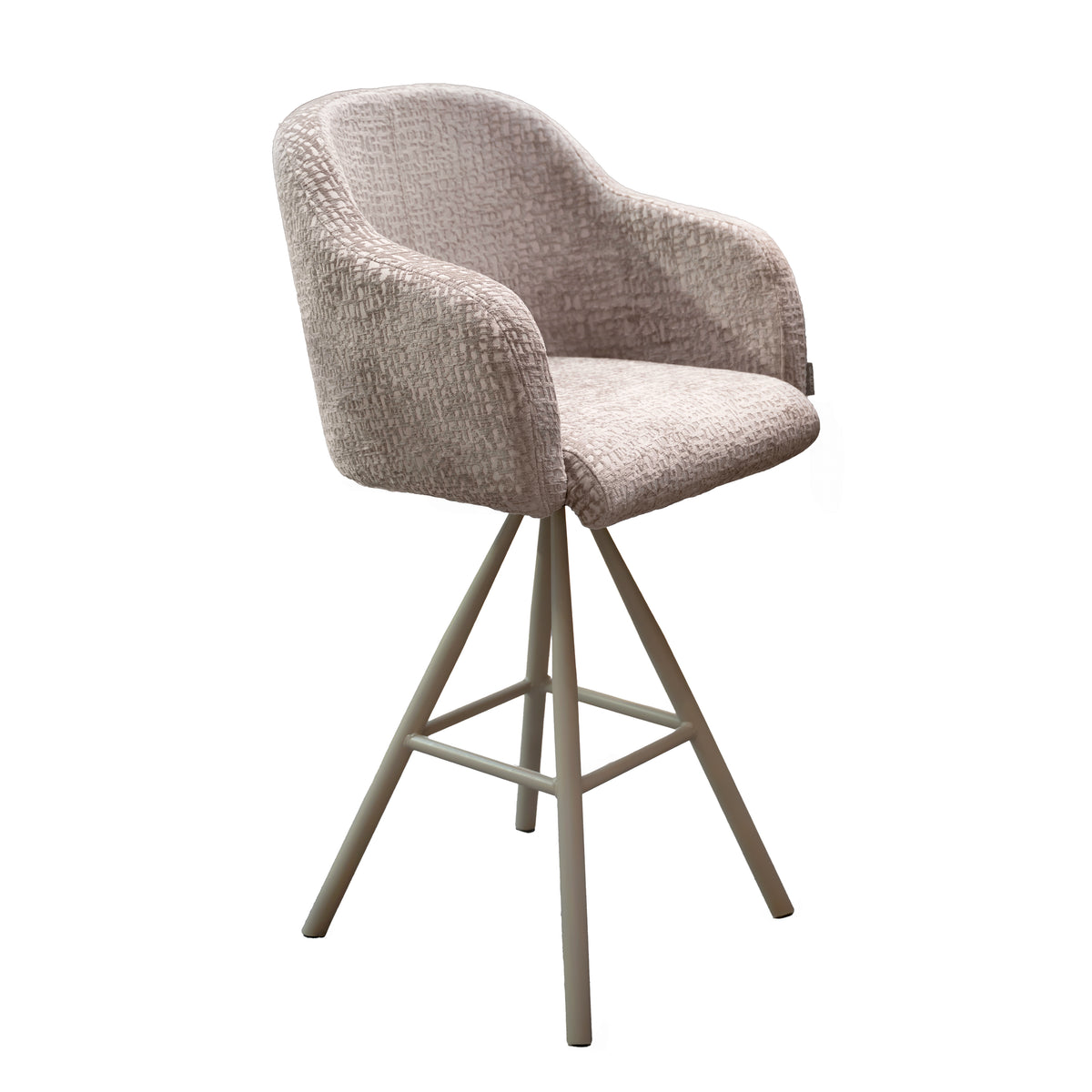 Barstuhl COSTA mit Gestell Taupe 63x63x112cm Mystic Sand