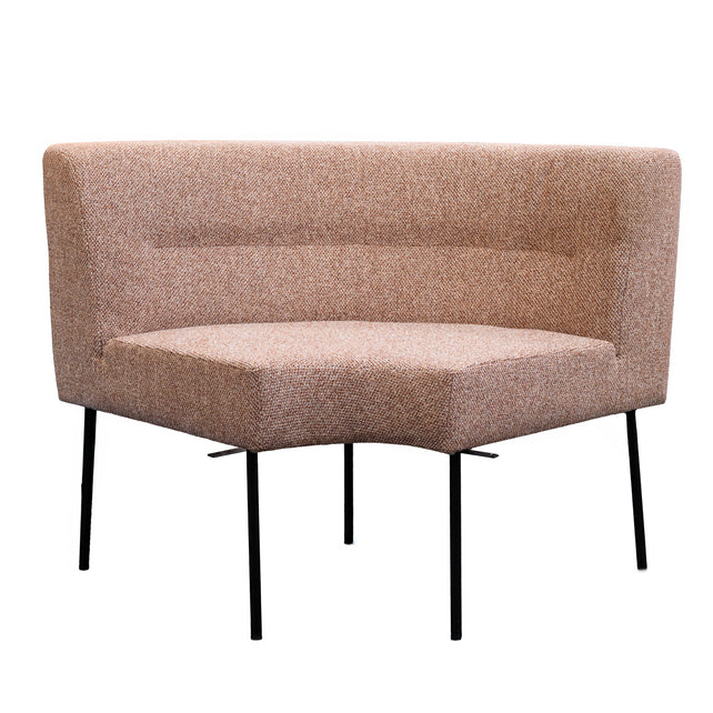 Esszimmerbank VICHY Ecke 85x85x89cm spiced copper