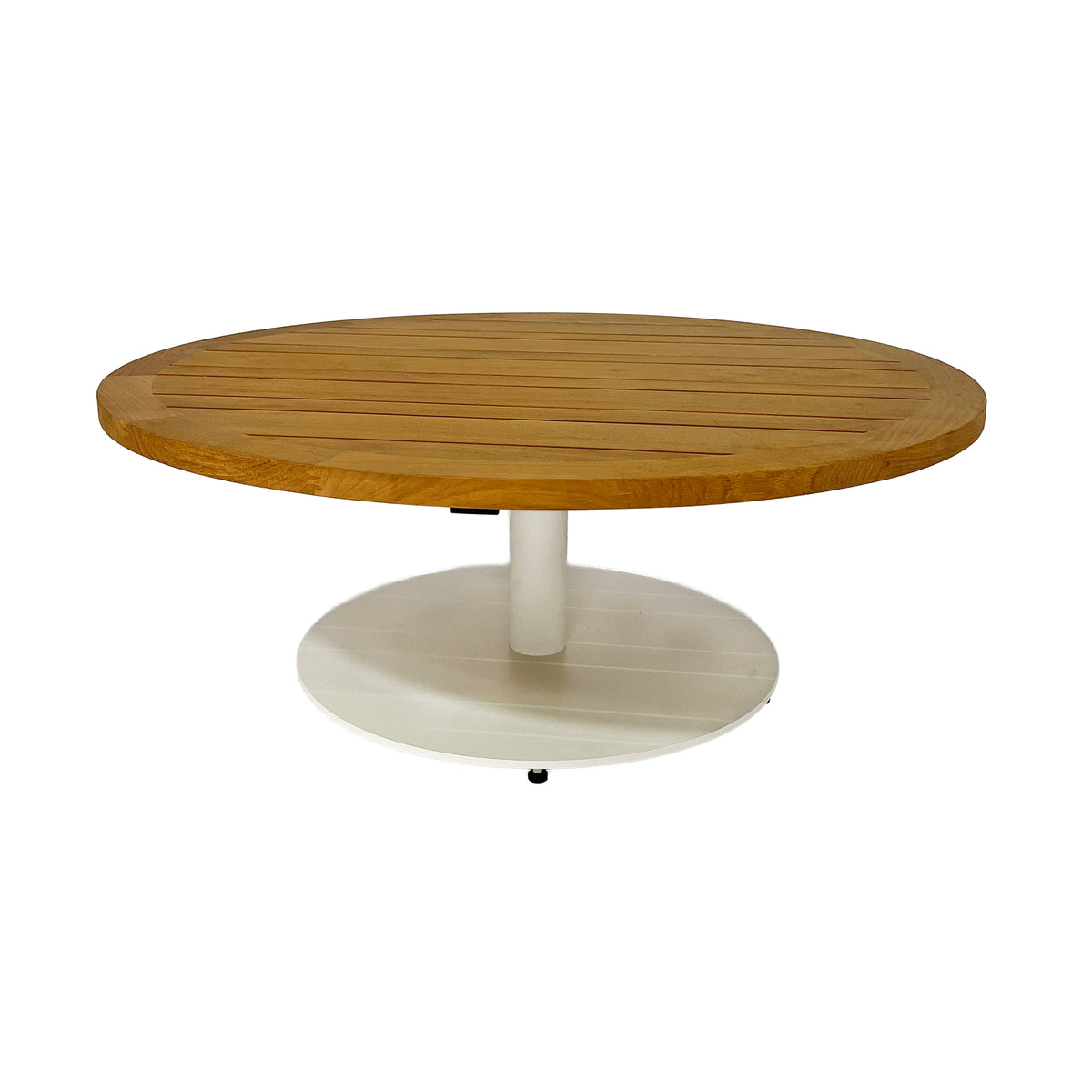 Outdoor coffee table white ALU 90x90x35
