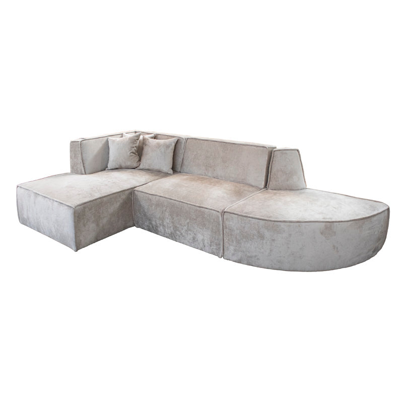 Sofa COPENHAGEN lounge left 300x160x72cm warm grey