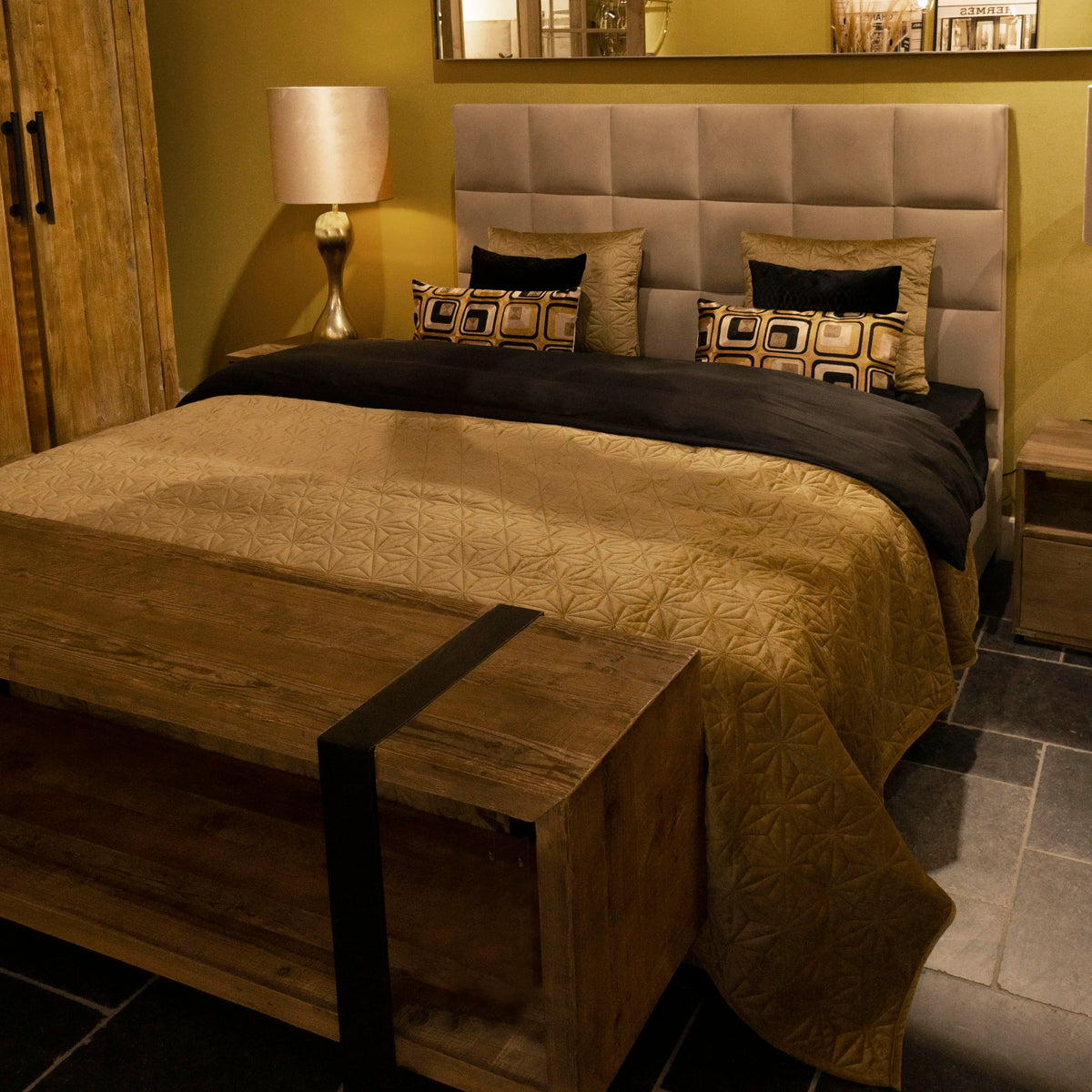 Complete boxpring GENEVE M4 180x200cm natural