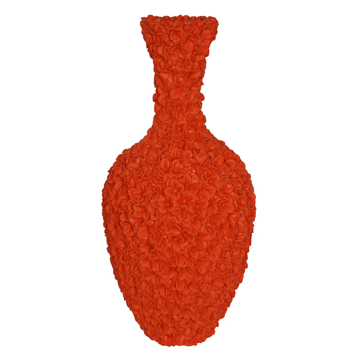 Vaas OLIVIA bloemen Ø40x80cm oranje