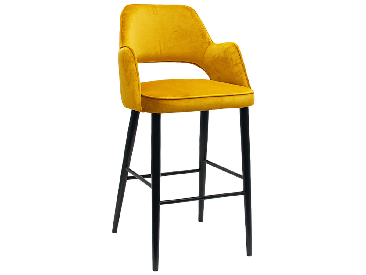 Bar chair Lois gold 56x50x114cm
