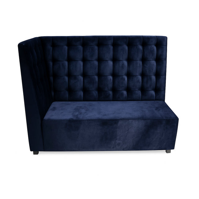 Bench horeca I square w/corner sapphire blue 200x80x120