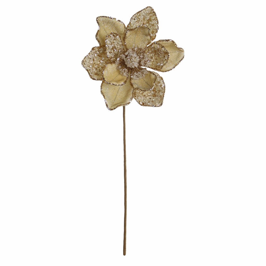 Bloem POINSETTIA 54cm goud