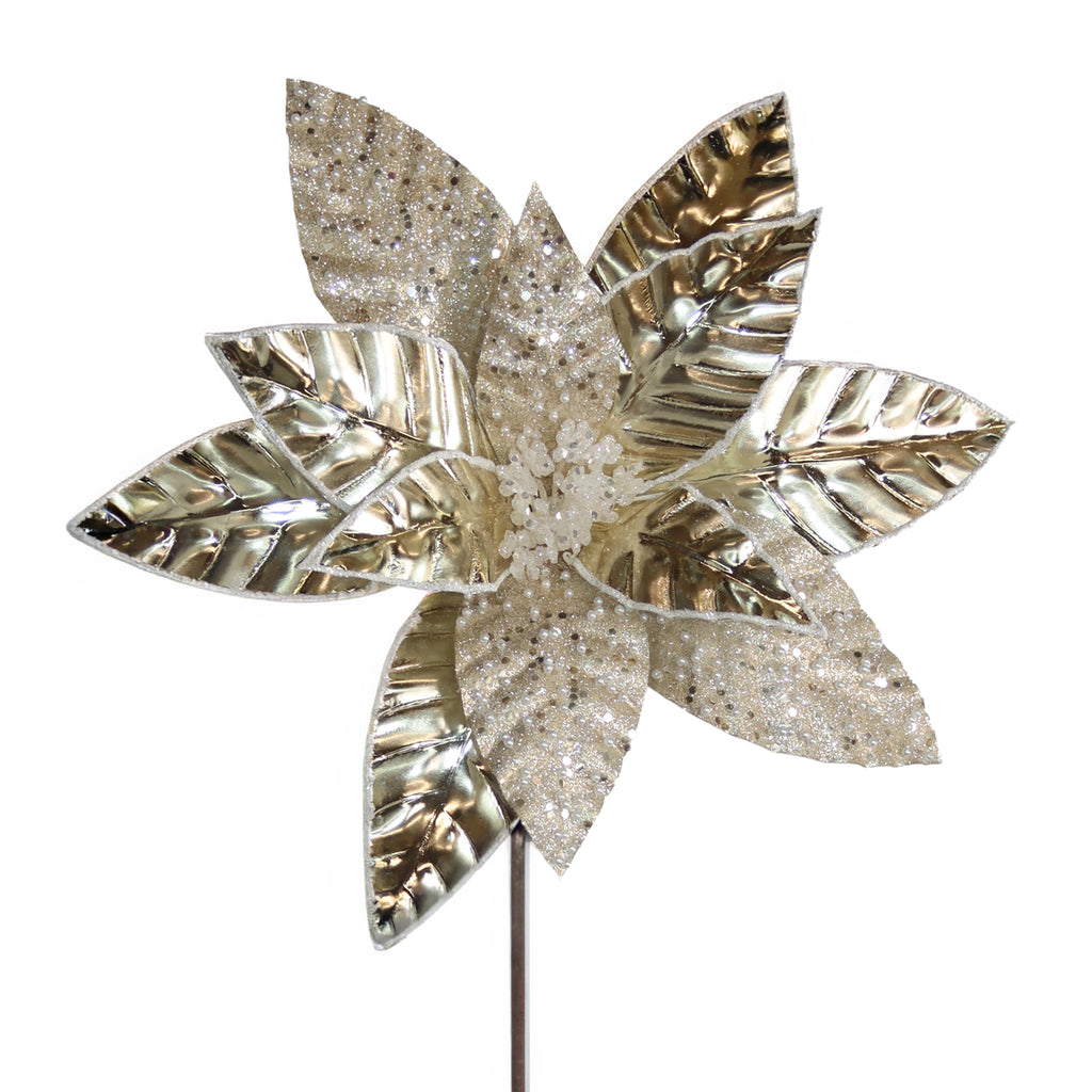 Blume WEIHNACHTSSTERN 60cm weiß