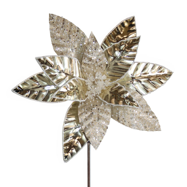 Bloem POINSETTIA 60cm wit