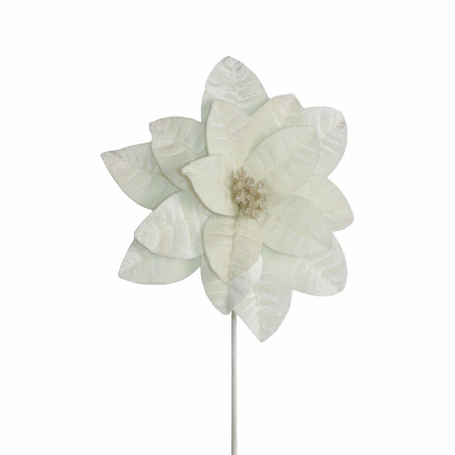 Blume WEIHNACHTSSTERN 58cm weiß