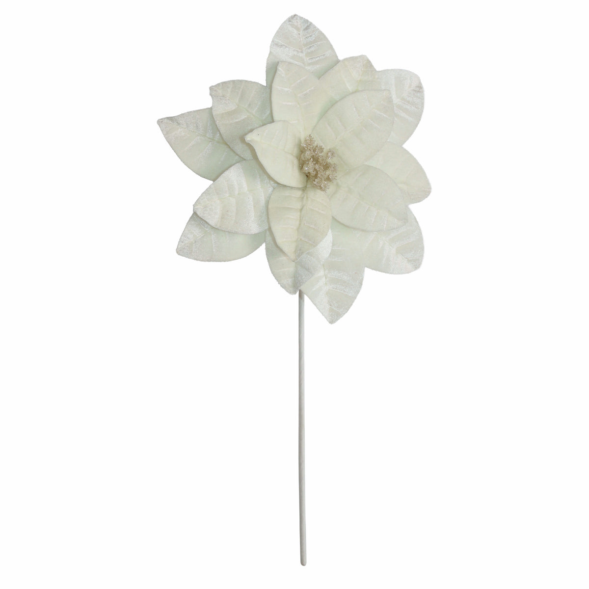 Blume WEIHNACHTSSTERN 58cm weiß