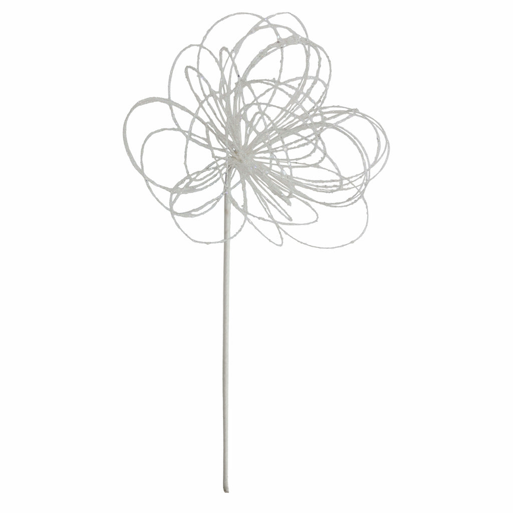 Flower POINSETTIA 63cm white