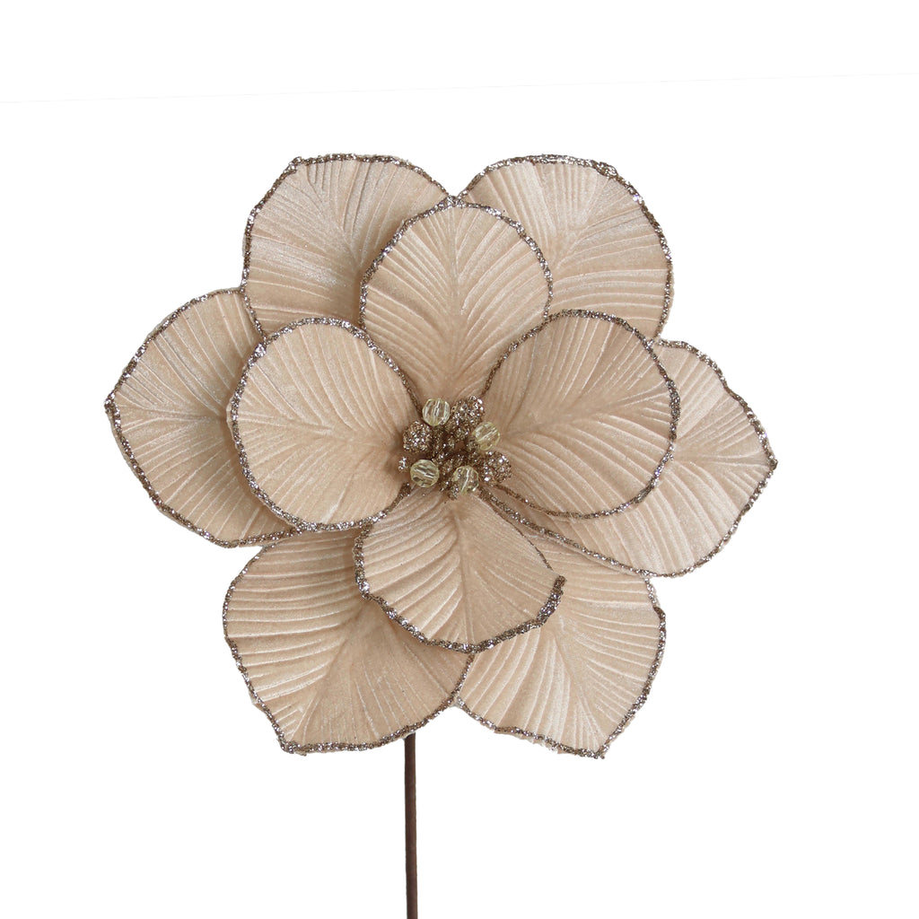 Flower POINSETTIA 60cm champagne