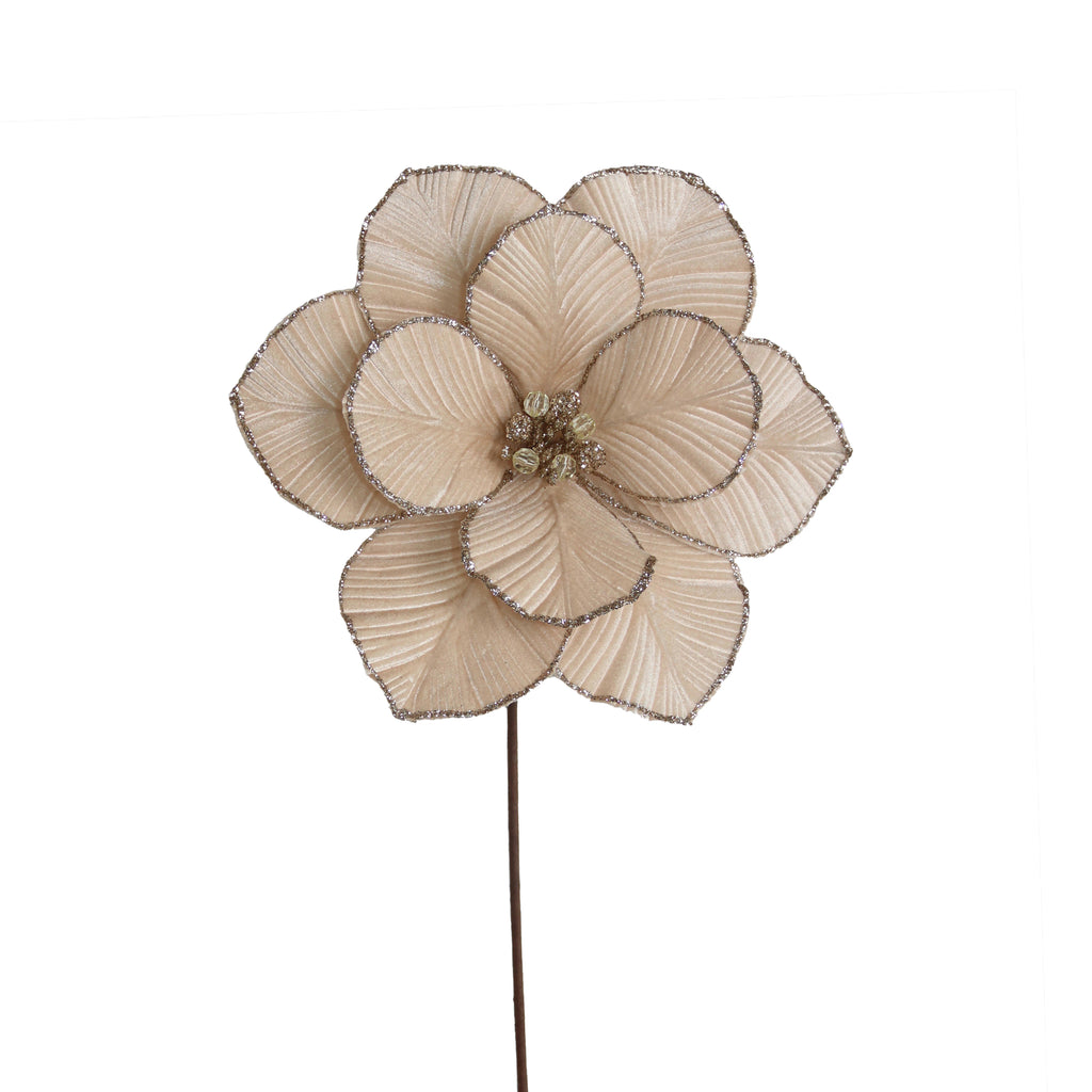 Flower POINSETTIA 60cm champagne