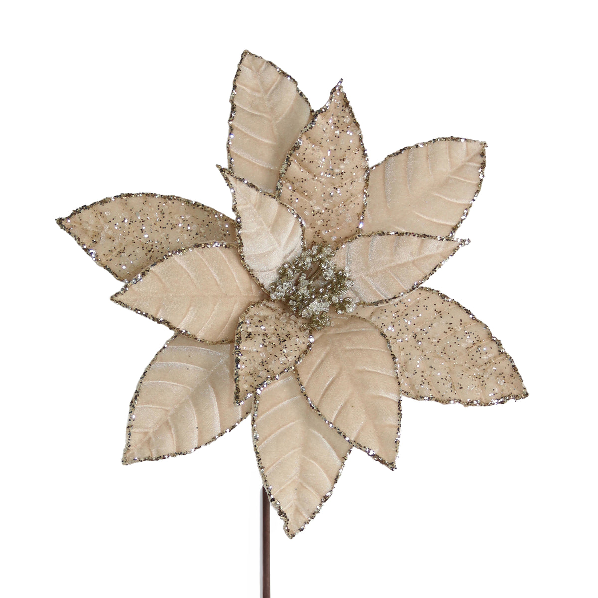 Flower POINSETTIA 60cm champagne