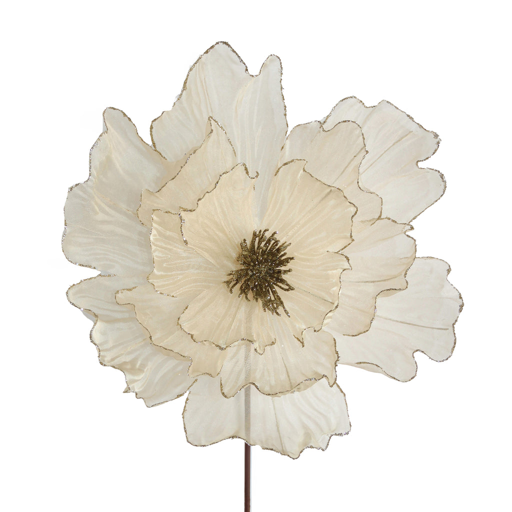 Flower POINSETTIA 64cm champagne