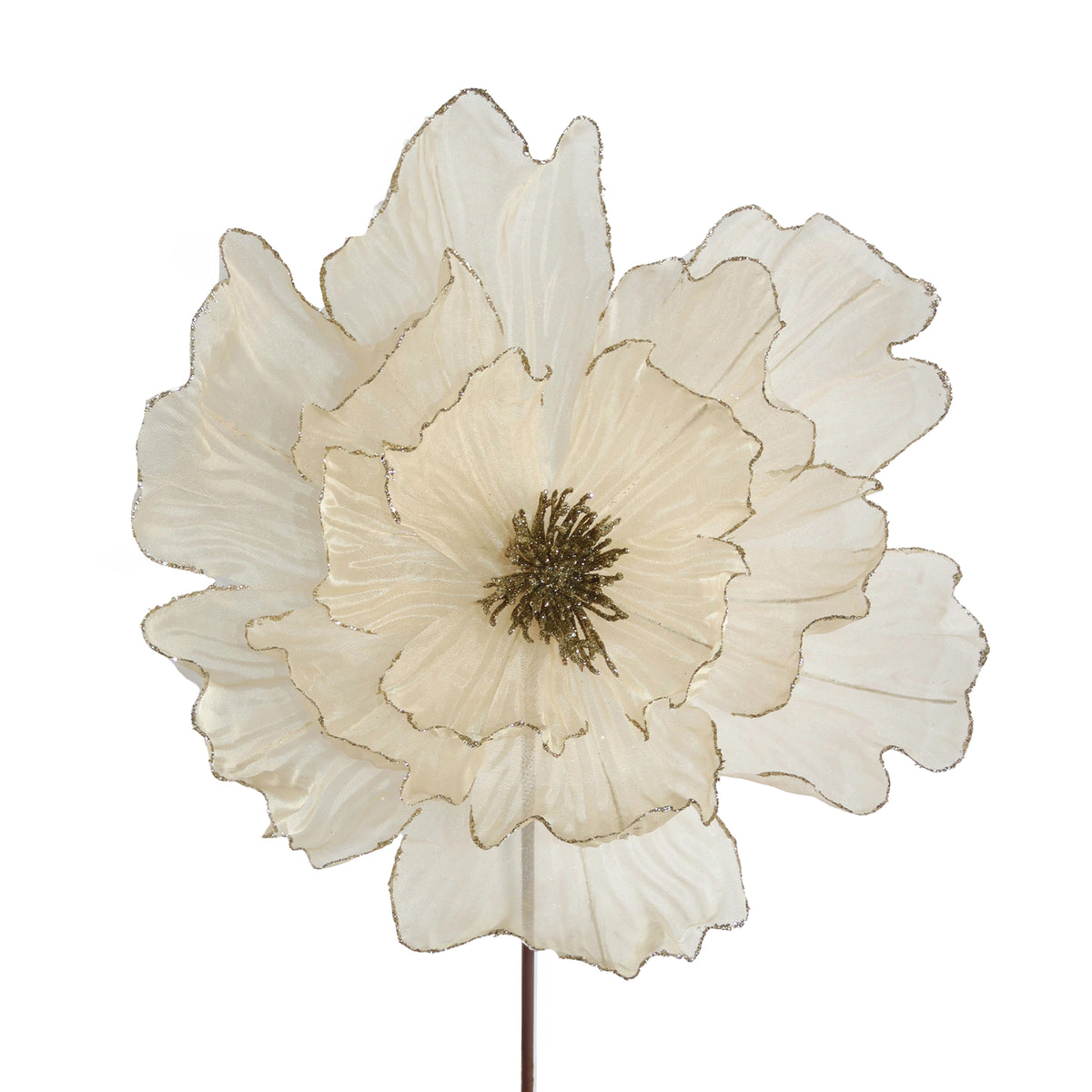 Flower POINSETTIA 64cm champagne