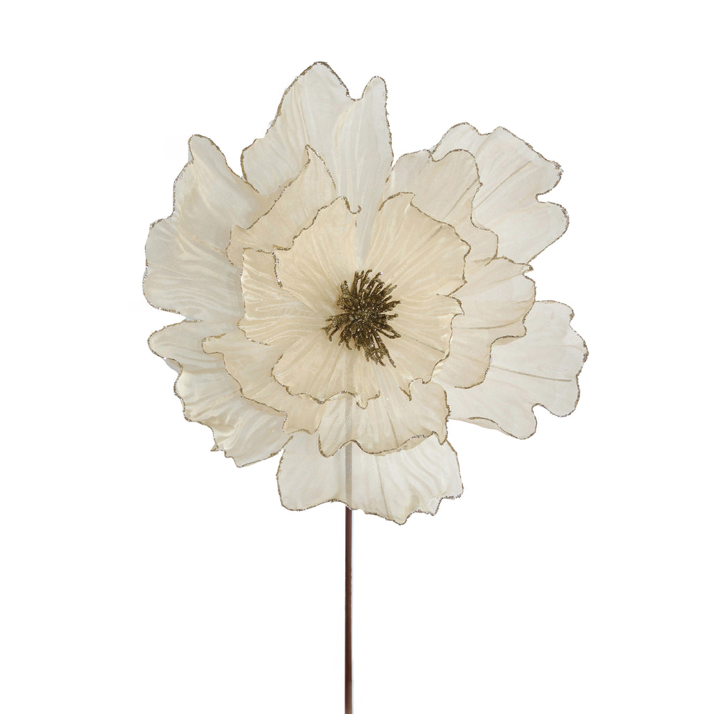 Flower POINSETTIA 64cm champagne