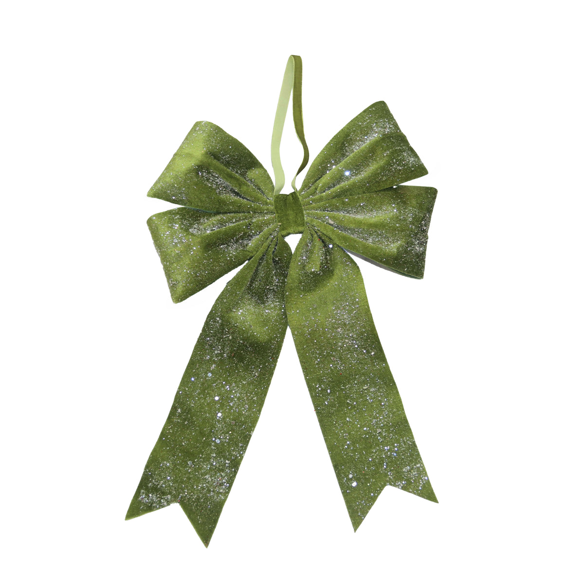Decorative hanger KNOT 24x35cm green