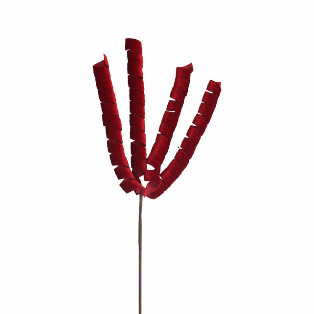 Stem SWIRLY 70cm red
