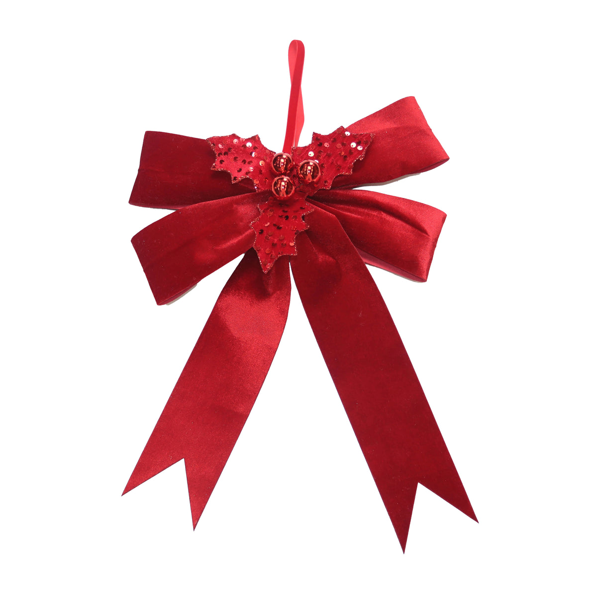 Decorative hanger KNOT 29x45cm red