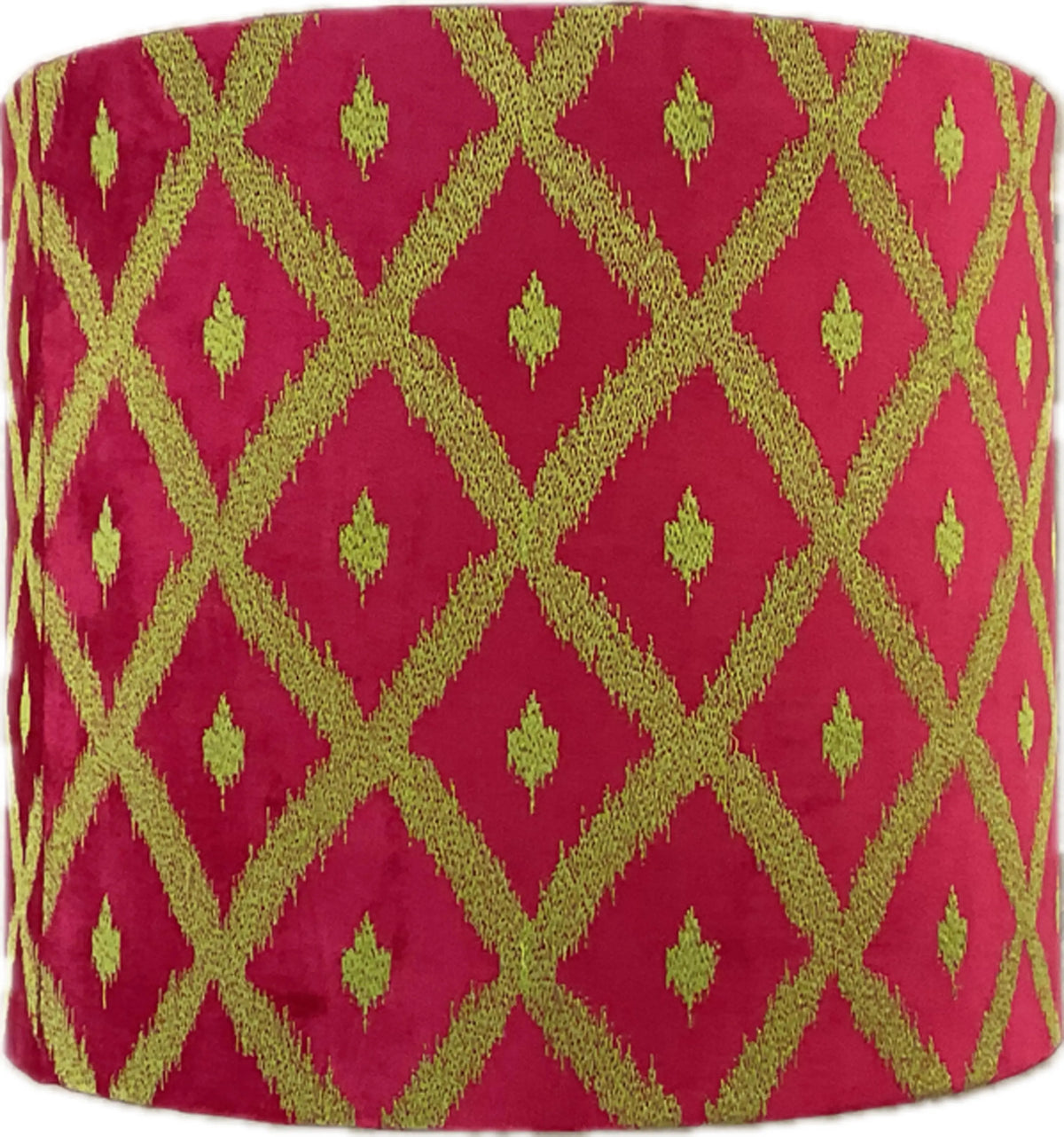 Shade fuchsia light green velvet 45x45x38