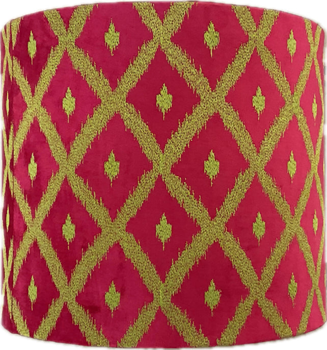 Shade fuchsia light green velvet 45x45x38