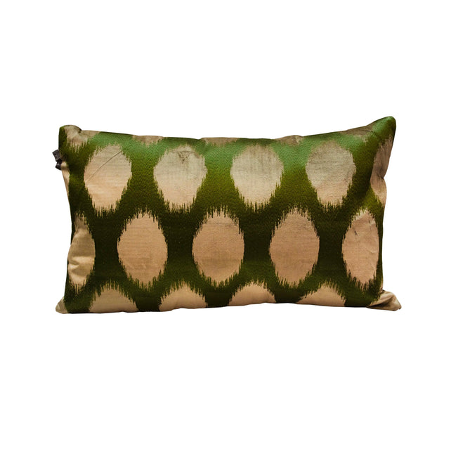 Cushion circles green velvet VI/CO 60x35