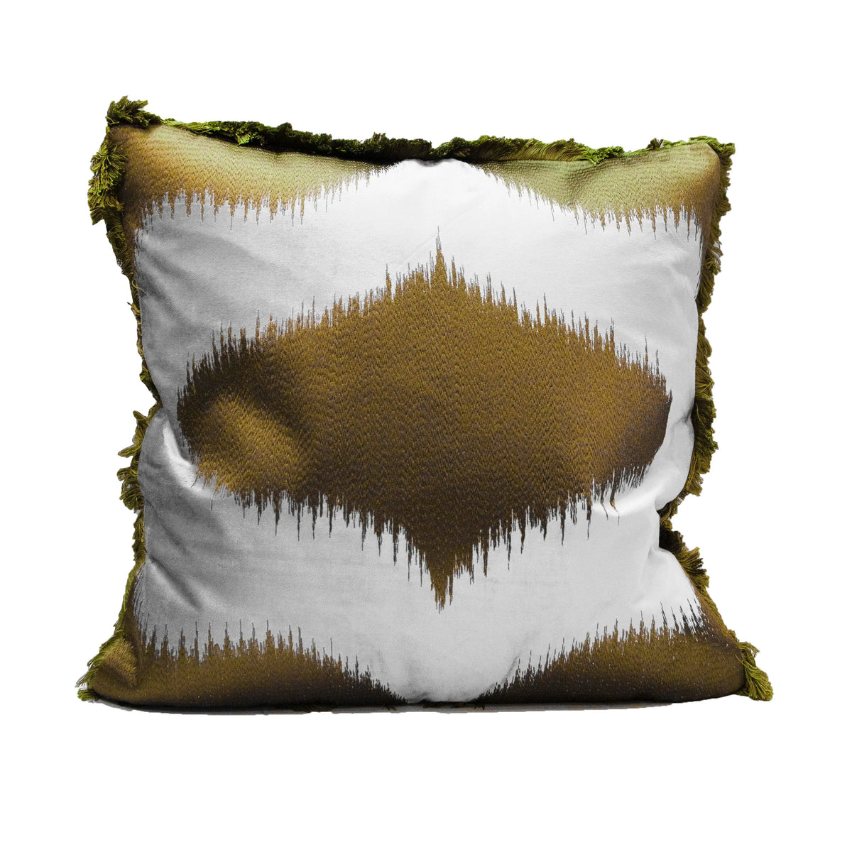 Cushion grey/green velvet VI/CO 50x50
