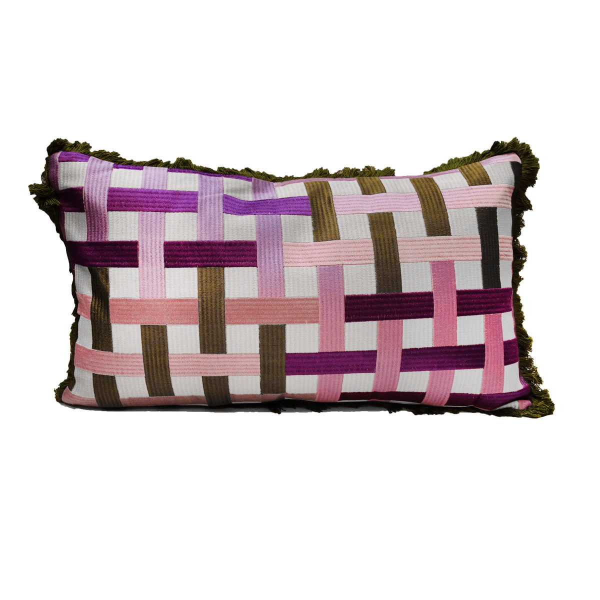 Cushion lines multi/purple CO 60x35