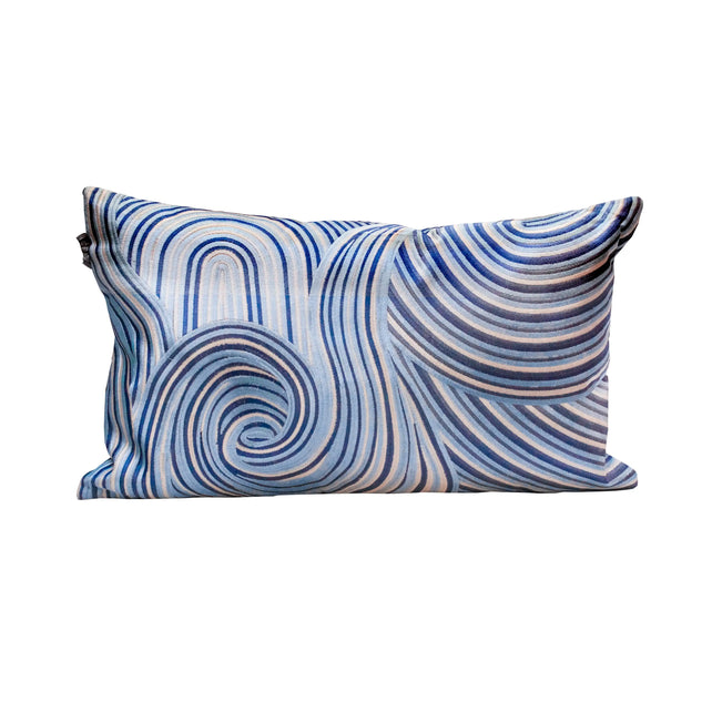 Cushion swirls multi/blue CO 60x35