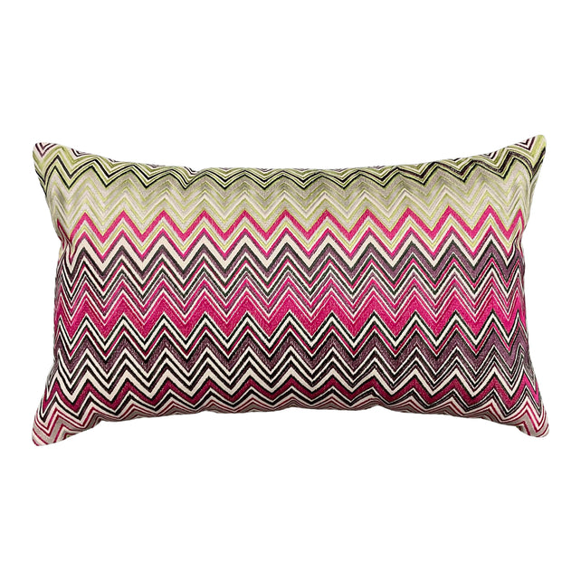 Cushion chevron multi/purple CO 60x35