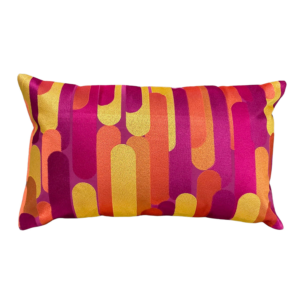 Cushion stripes multi/pink CO 60x35