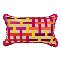Cushion lines multi/natural CO 60x35