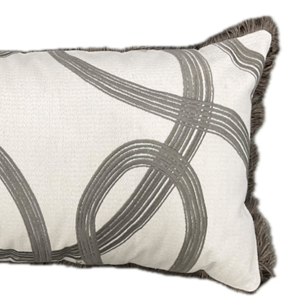 Kissen NILO 60x35cm creme-stein