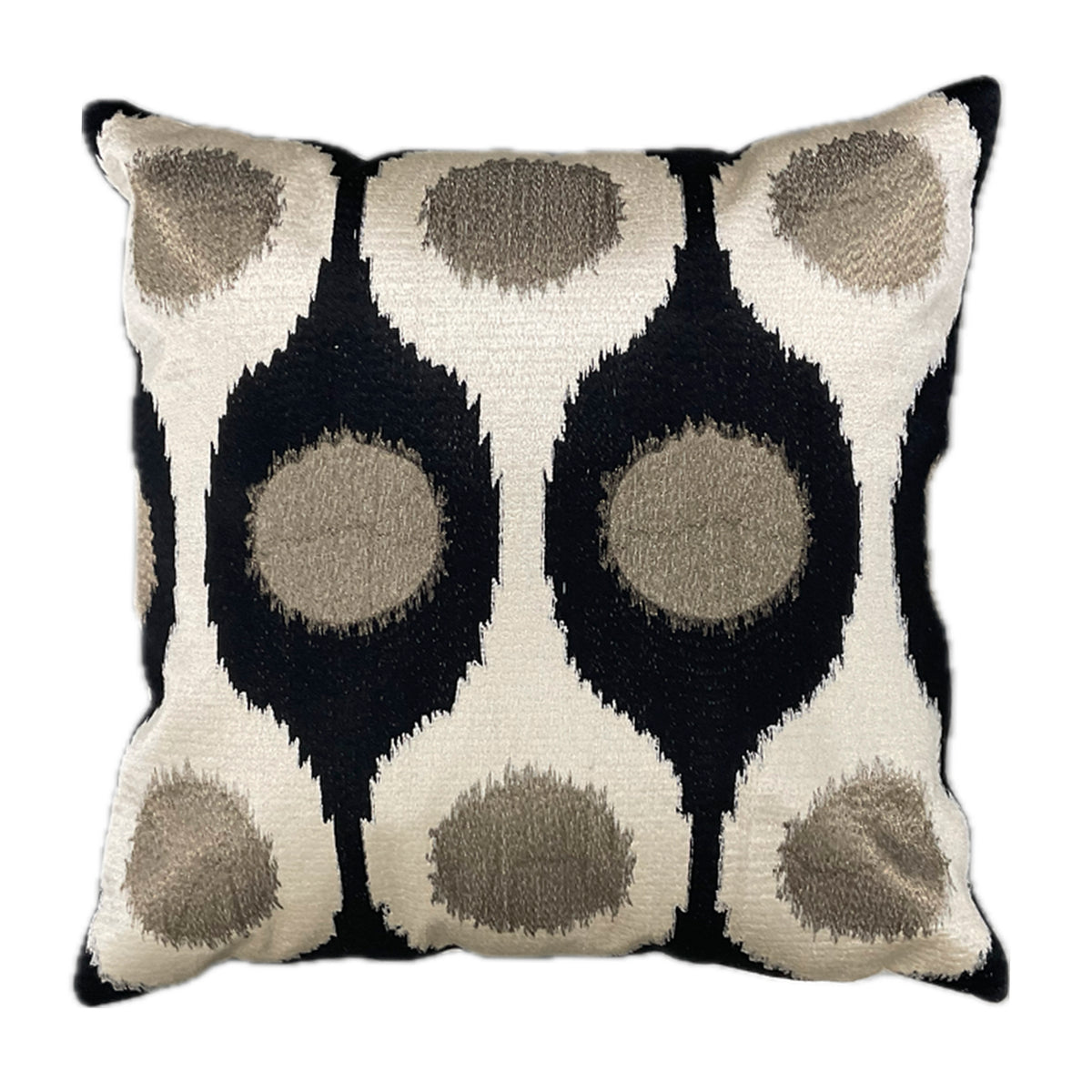 Kussen FAYE 50x50cm crème zwart