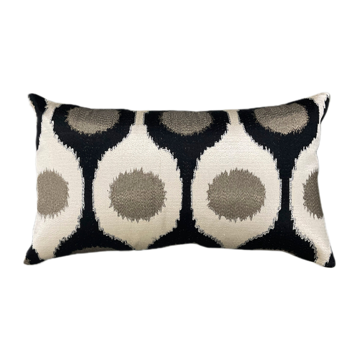 Kussen FAYE 60x35cm crème zwart