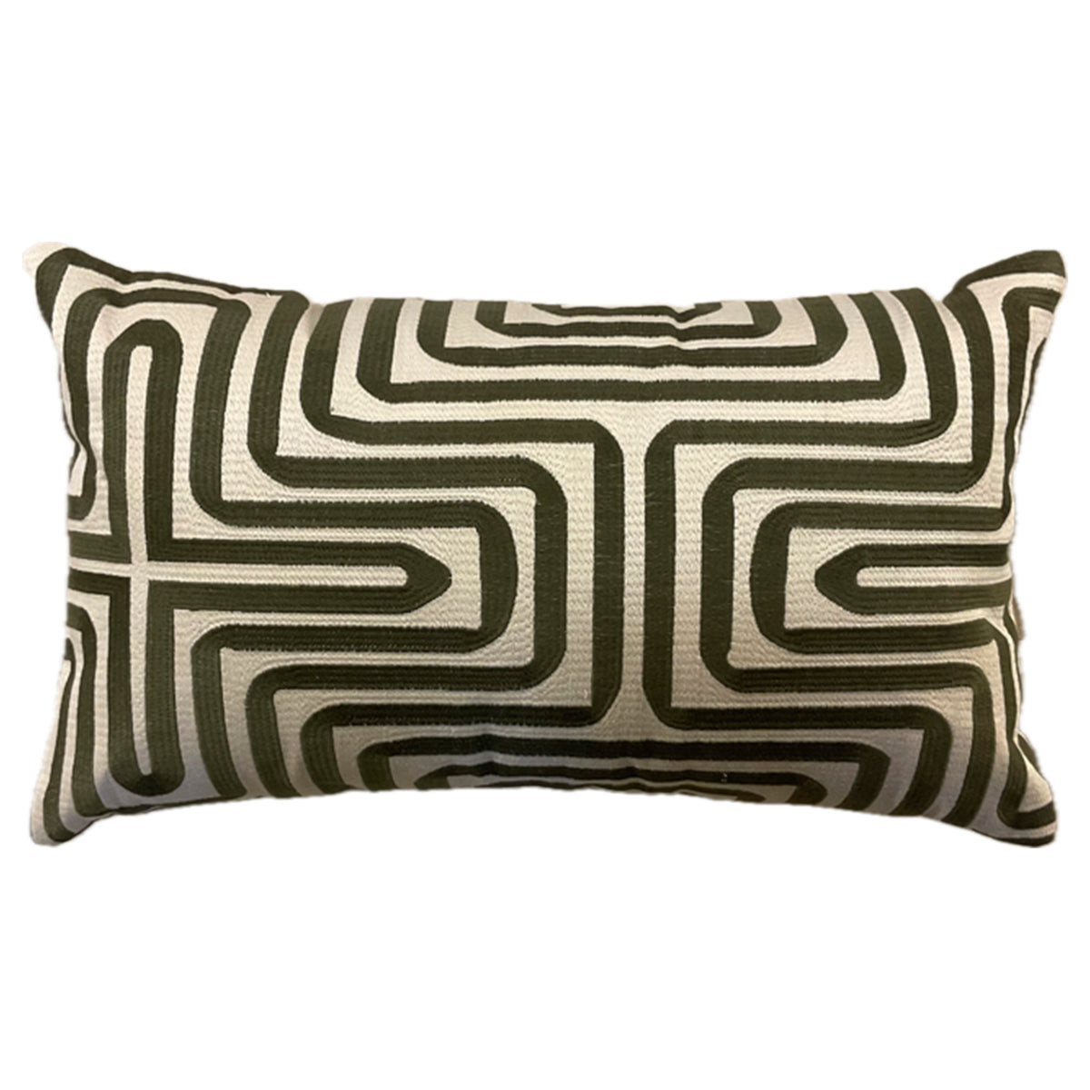Kussen NALANI 60x35cm beige groen