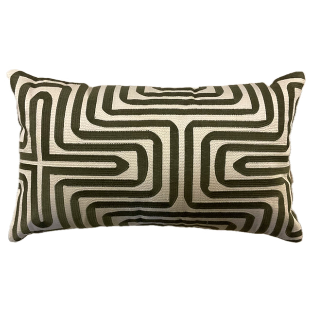 Kussen NALANI 60x35cm beige groen