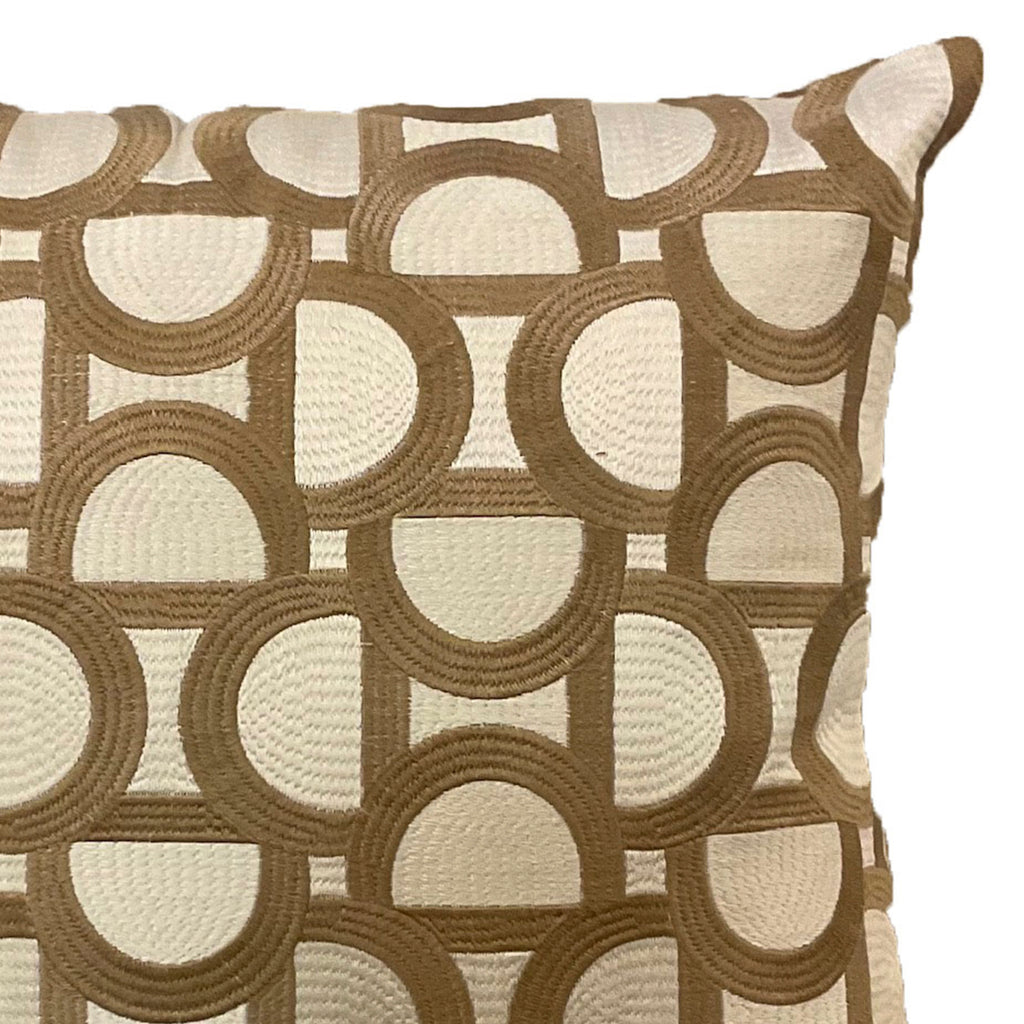 Kussen JADE 45x45cm beige brons