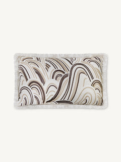Cushion GEORGINA 60x35cm black/beige